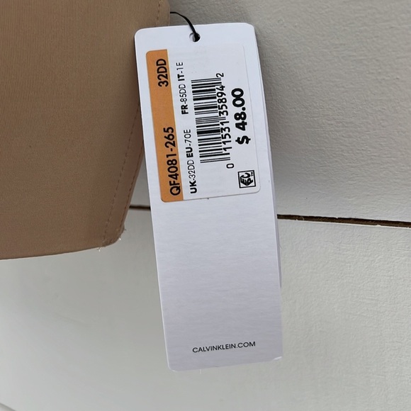 Calvin Klein Form Lightly Lined Demi Bra Size 32DD - Picture 6 of 7